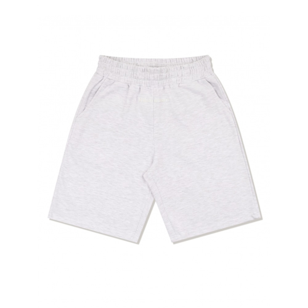 ファビュラスアーカイブユニセックスメゾンスウェットショーツアッシュグレー (FCE2PT301M)