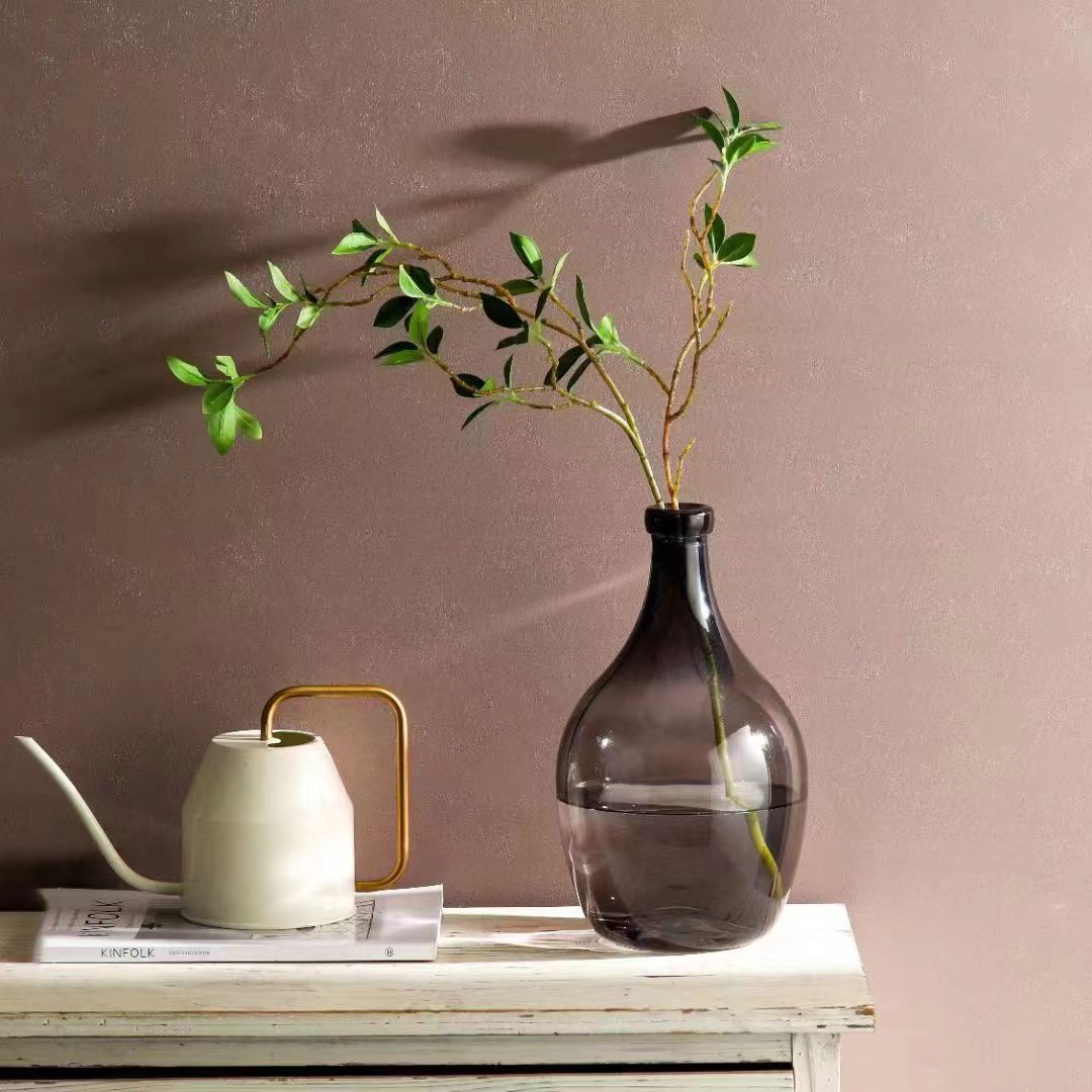 【20点セット】【送料無料】北欧の贅沢なアイデアシンプル大腹ガラス花瓶ガラス置物透明リビング生け花ドライフラワー置物