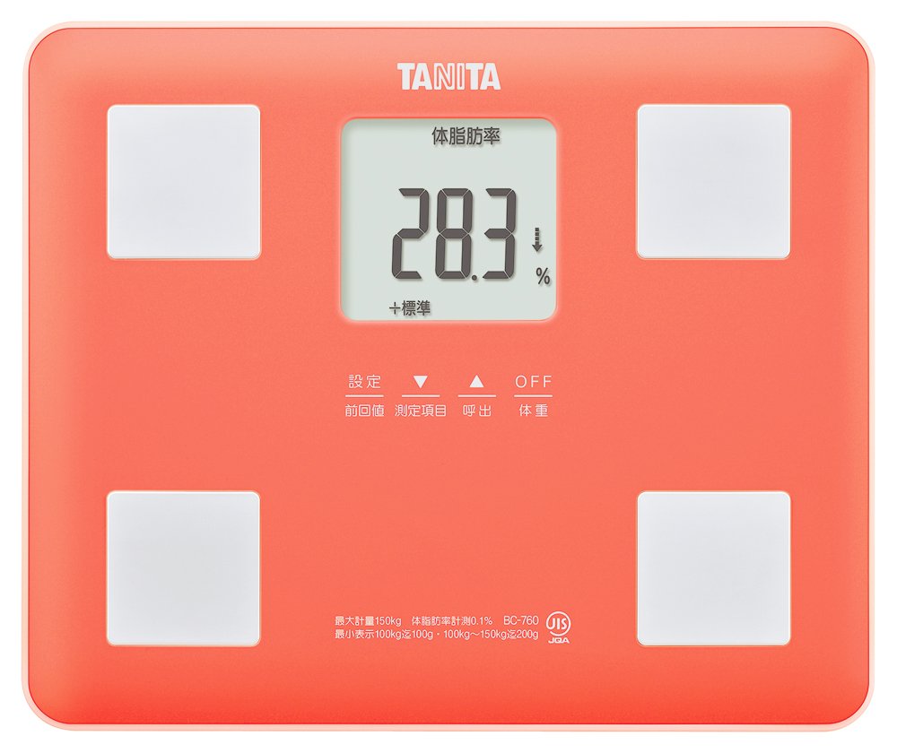 TANITA 体組成計 コーラルピンク BC-760-PK