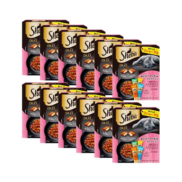 12個セット シーバデュオ 贅沢シーフード味セレクション 200g