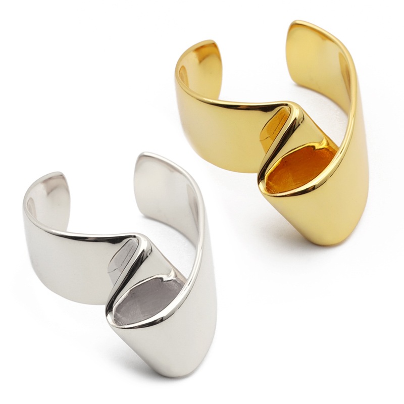 925 太め リボンリング [cr484]