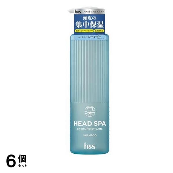 h&s 深ヘッドスパ エクストラモイストケア シャンプー 本体ポンプ 435g 6個セット
