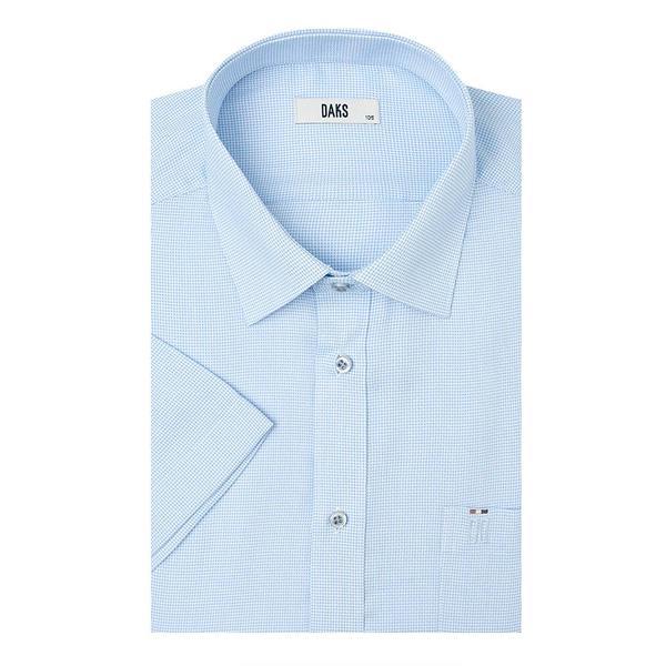 26年 SS ノーケア マイクロチェック 夏 半袖 レギュラーフィット ドレスシャツ DMS1SHDS121B1