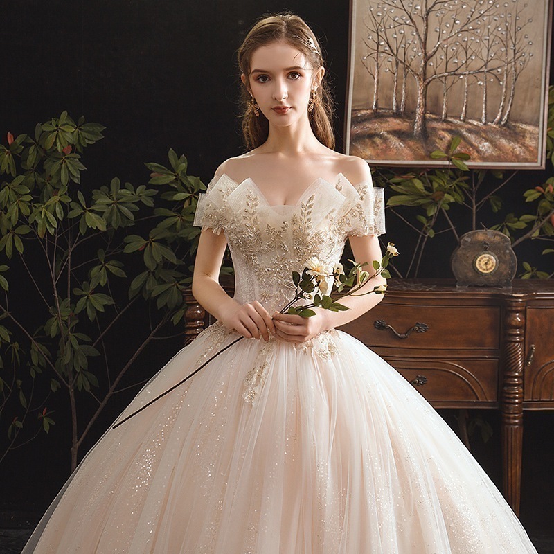 【高.品.質】2025 新作 高級感 気質 ワンピース 結婚式 ドレス 花嫁ロングドレス 結婚式ワンピース 韓国ファッション パーティードレス ウェディングドレス 白41 2025福袋
