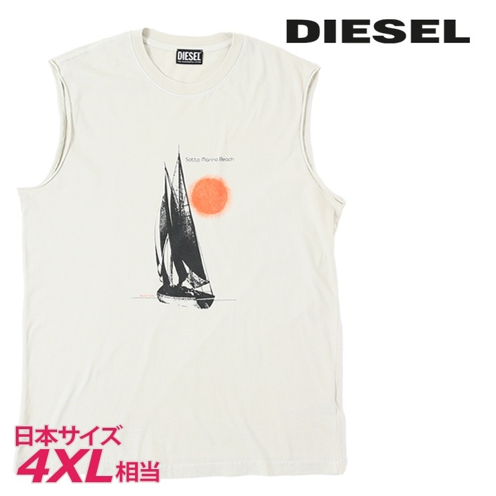 ノースリーブカットソー タンクトップ メンズ T-BEACH プリント ヴィンテージ感 die-m-t-f4-4j9