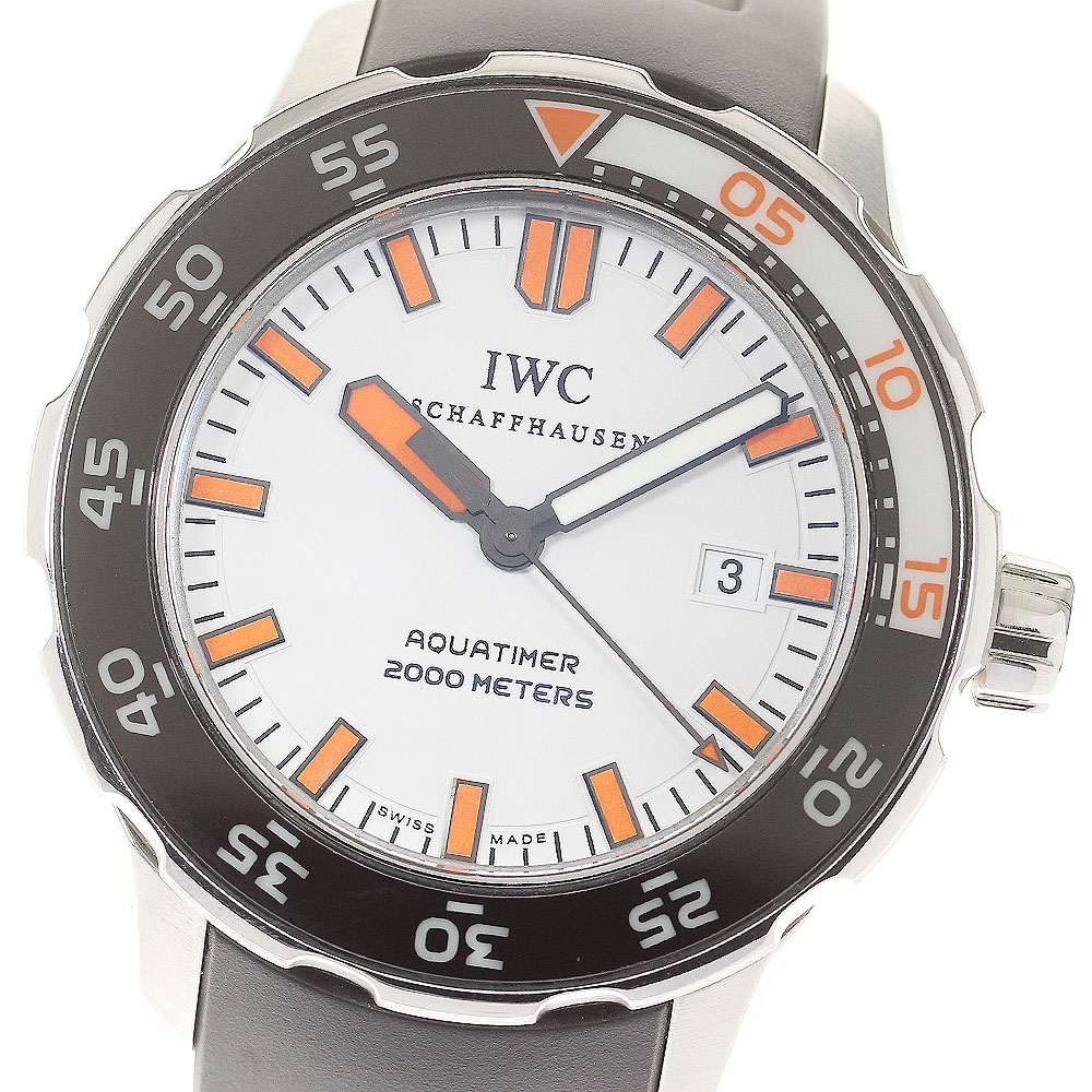 IWC SCHAFFHAUSEN IW356807 アクアタイマー デイト 自動巻き メンズ 良品 _821018【中古】