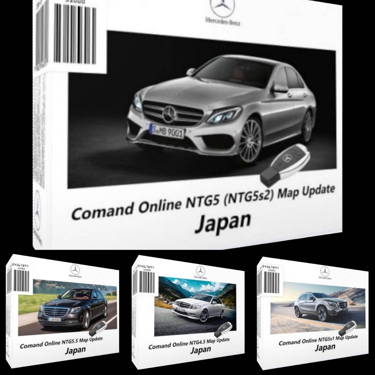 【NTG5.2 V12】メルセデス・ベンツ COMAND 2024年度版 日本地図更新データ C/GLC/S/V/AMGクラス対応 [並行輸入品]