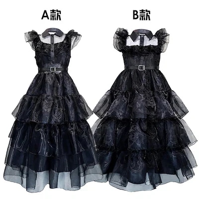 コスプレ変装仮装 衣装 アダムス一家 水曜日 演出服 ドレス wednesday コスチューム パーティードレス期間限定30％