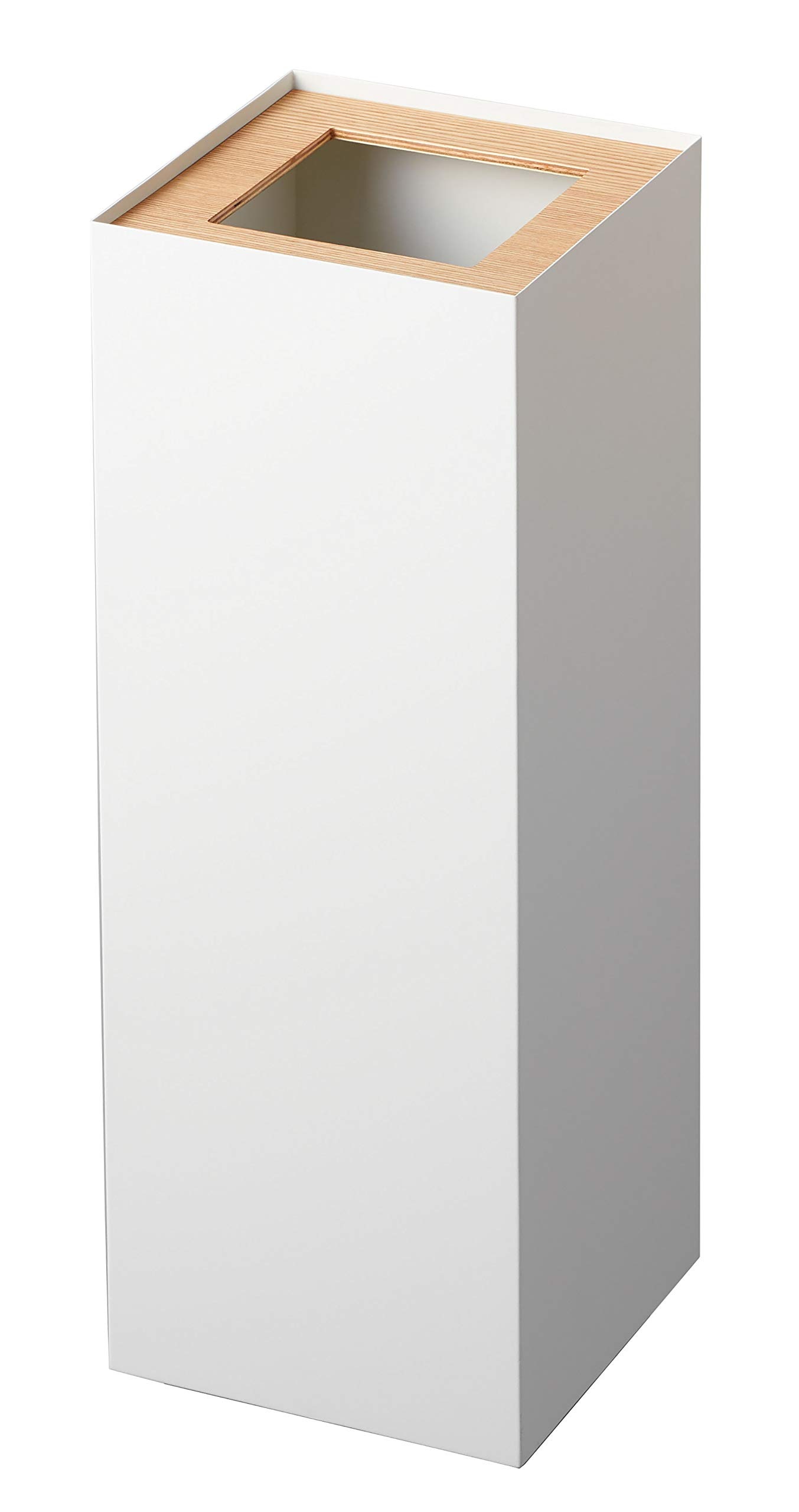 山崎実業(Yamazaki) トラッシュカン 角型 ロング ナチュラル 約W22XD22XH60cm リン RIN ゴミ箱 ダストボックス スリム 4531