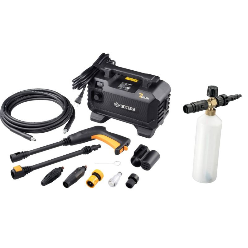 KYOCERA 京セラ 高圧洗浄機 AJPN-1220 + バリアブル泡ノズルタンク750mL セット