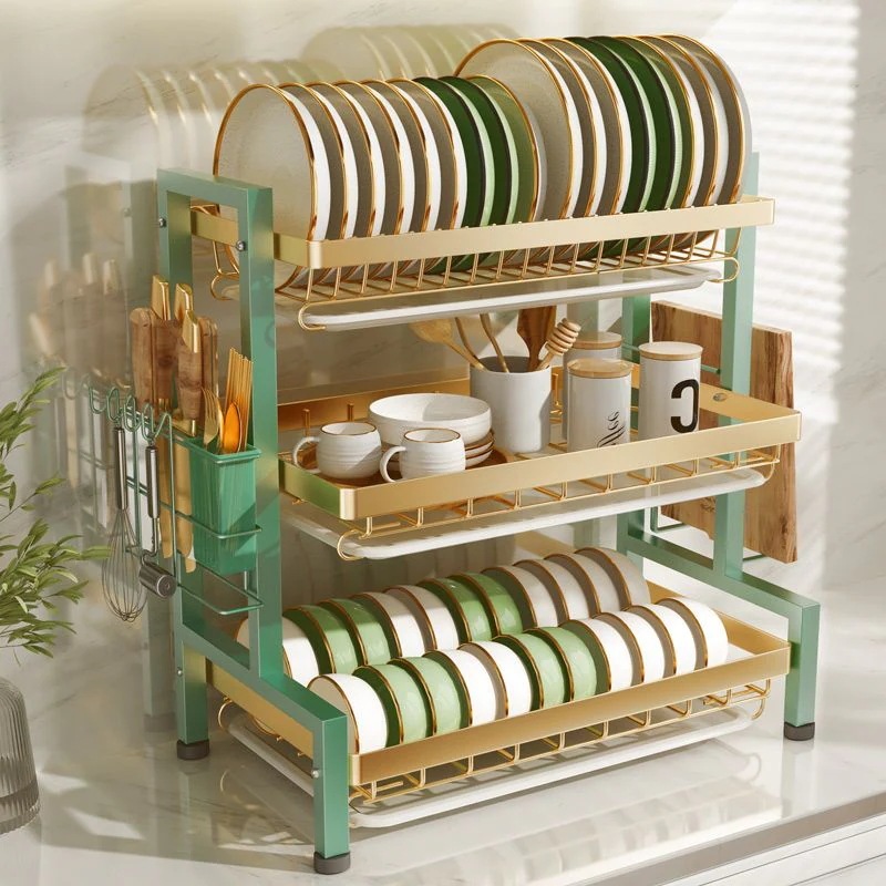 キッチンラック食器収納ラック304ステンレス製ディッシュラック水切りラック食器収納ボックスディッシュラック食器棚 9,098円