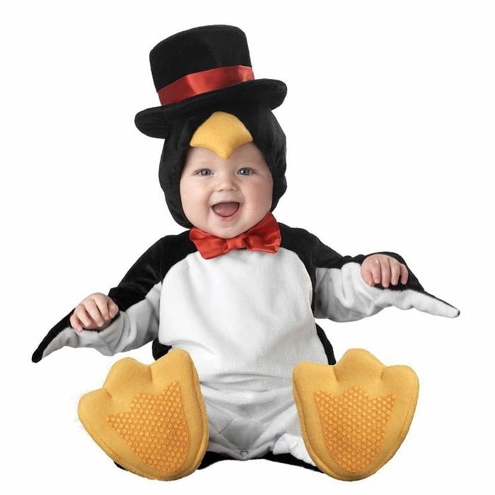 人気商品再入荷ハロウィン 衣装 子供用 キッズ 着ぐるみ ペンギン コスプレ コスチューム ロンパース プレゼント 誕 ギフト ベビー 赤ちゃん クリスマス ステージ 演出服 アニマル パーティー
