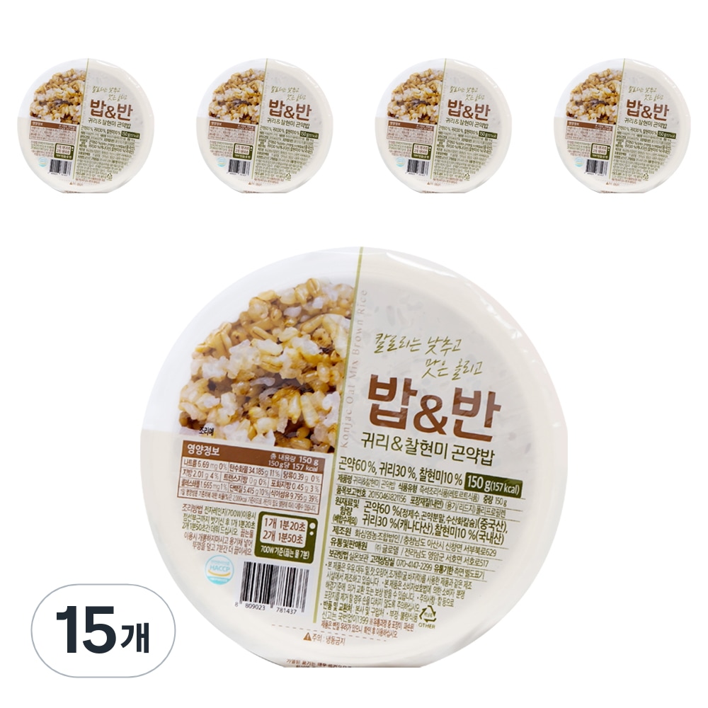 ボブ＆バンオート麦チャルヒョンミこんにゃく飯150g15個