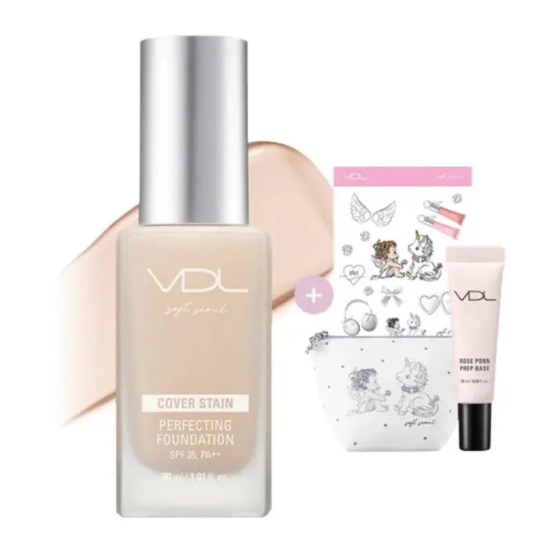 [新作](+ポーチ+プレップベース+ステッカー贈呈)カバーステイン パーフェクティングファンデーション 30ml #ソフトソウル