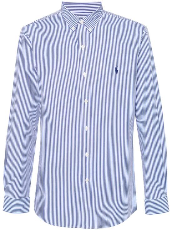 POLO RALPH LAUREN Men Long Tops 710 928254 008 096 BLUE WHITE BENGAL STRIPE