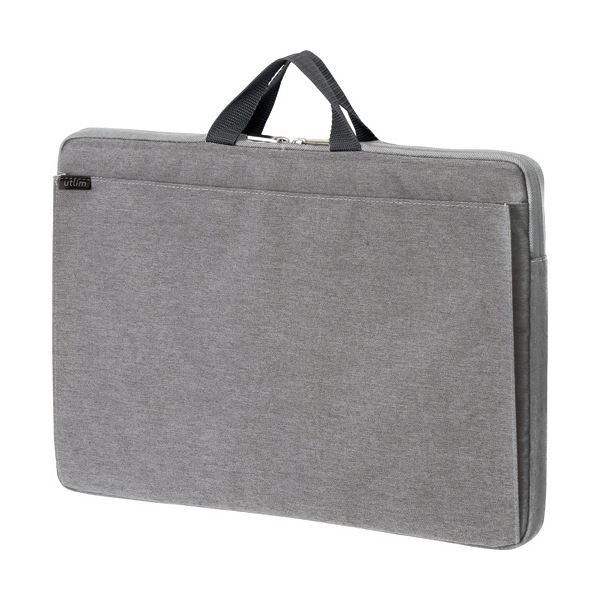 (まとめ) ソニック ユートリムノートPC軽量ケース 極厚クッション付き 15.6型対応 グレー UT-5528-GL 1個 (×3セット)