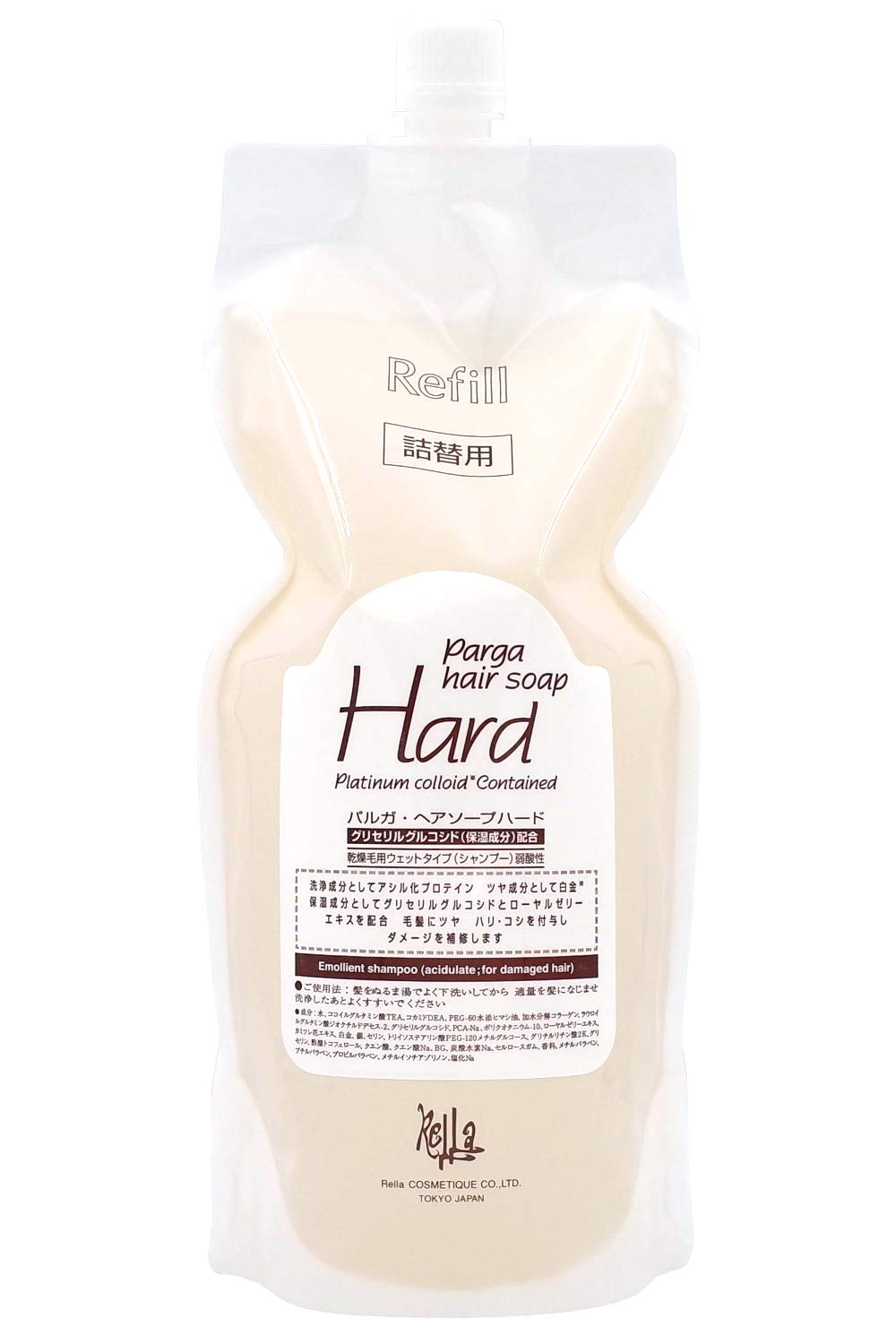 レラパルガ アミノ酸シャンプー『パルガ・ヘアソープ ハード 1 000ml 詰替用』