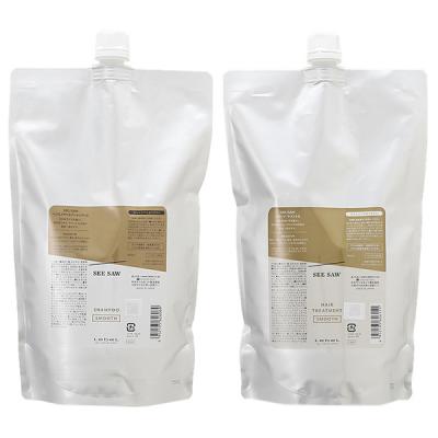 【セット】 ルベル シーソー SEE/SAW S スムース レフィル 800mL セット (ヘア&スキャルプシャンプー + ヘアトリートメント 各800mL)
