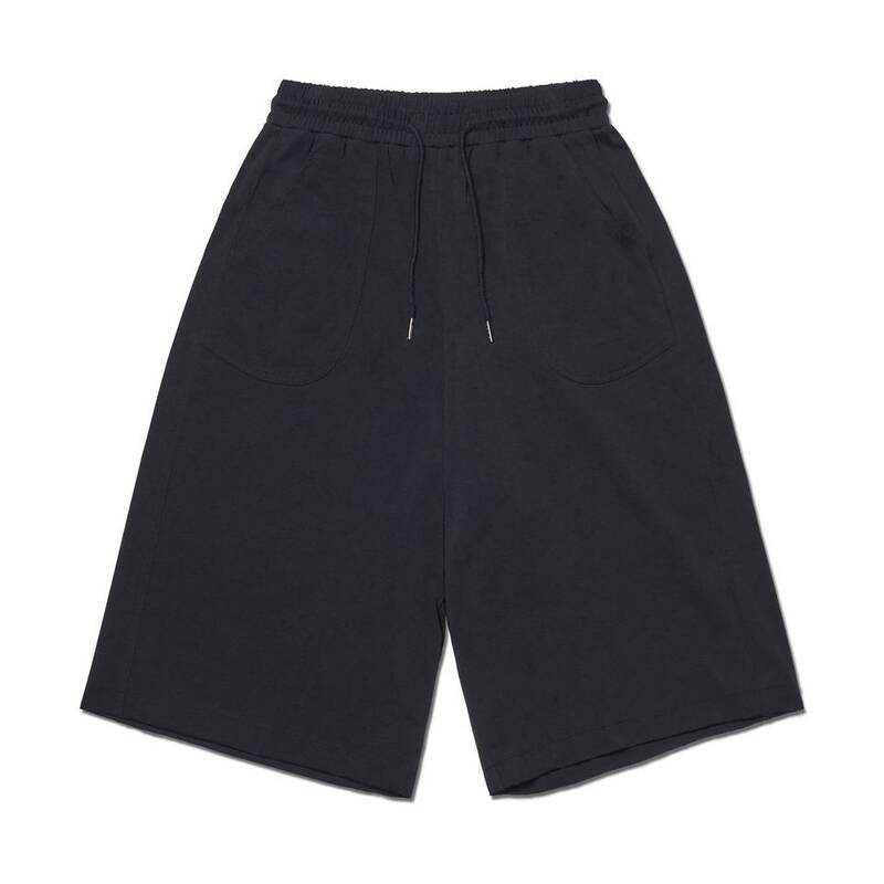 ノマニュアル NOMANUAL モルティング バーミューダ スウェットパンツ - ブラック NMSS52SP05BLK 364789