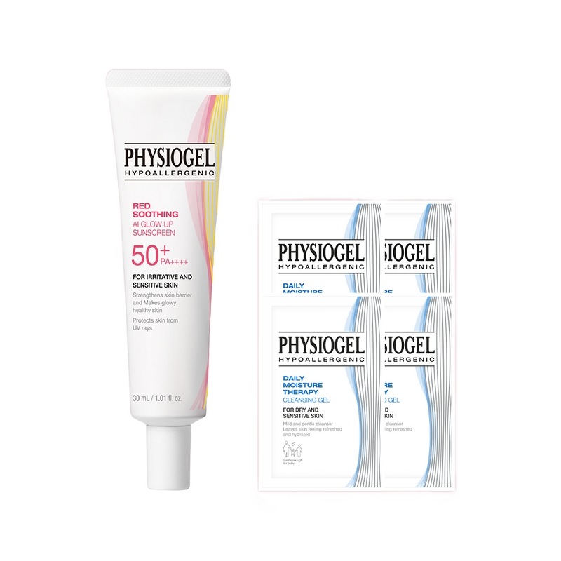 フィジオゲルレッドスーディングAIグローアップサンスクリーン30ml SFP 50+ 1個+サシェ5ml 4個