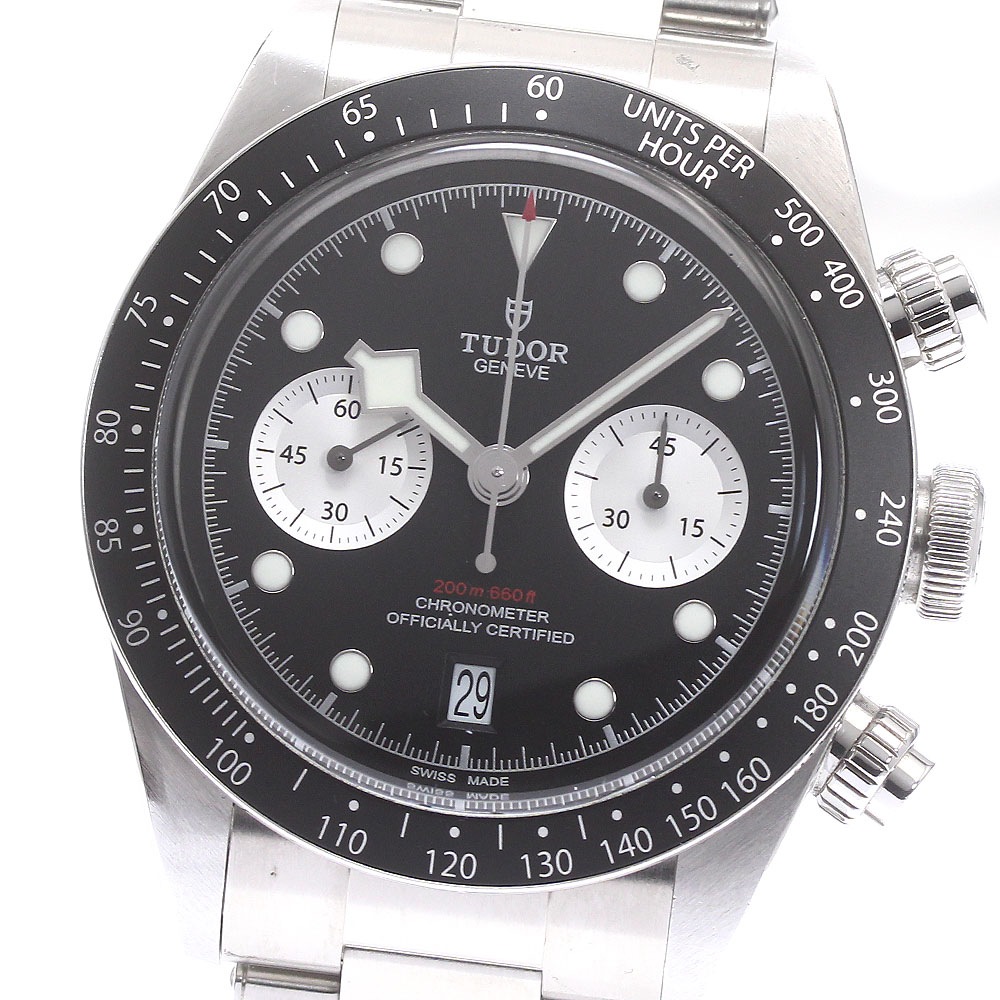 チュードル TUDOR 79360N ブラックベイ クロノ デイト 自動巻き メンズ 箱・保証書付き_874932【中古】