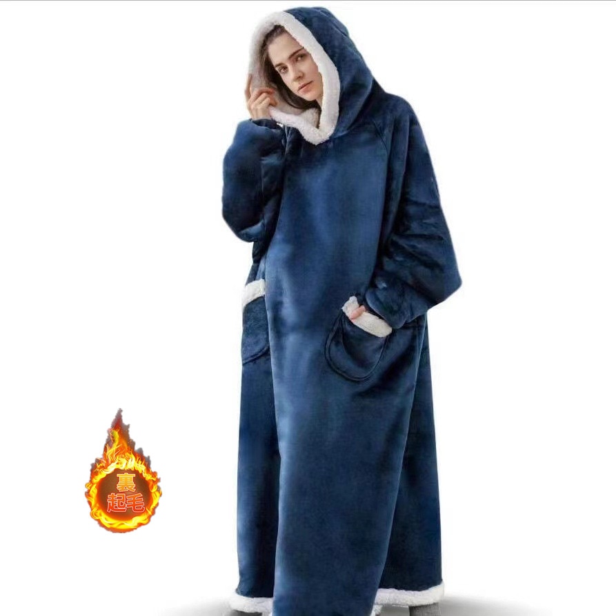 着る毛布 大きい メンズ レディース ブランケット ポンチョ フード付き パーカー プルオーバー あったか 防寒 ルームウェア 裏起毛 部屋着 4,947円