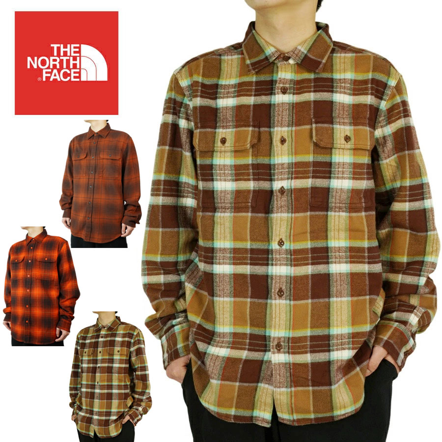 ノースフェイスTHE NORTH FACEメンズ シャツM ARROYO FLANNELアロヨ フランネルシャツユーティリティーブラウン コールブラウン