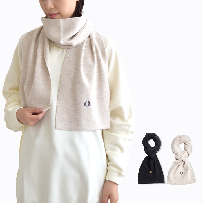 マフラー Classic Merino Scarf メンズ レディース ユニセックス メリノウール 春 秋 冬 ブラック ベージュ　C8140 11,088円