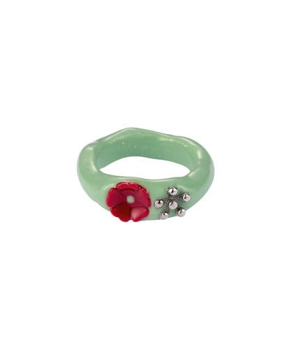 NFF elowen ring green エロウェンリング グリーン 韓国アクセサリー 正規品 レディース 指輪