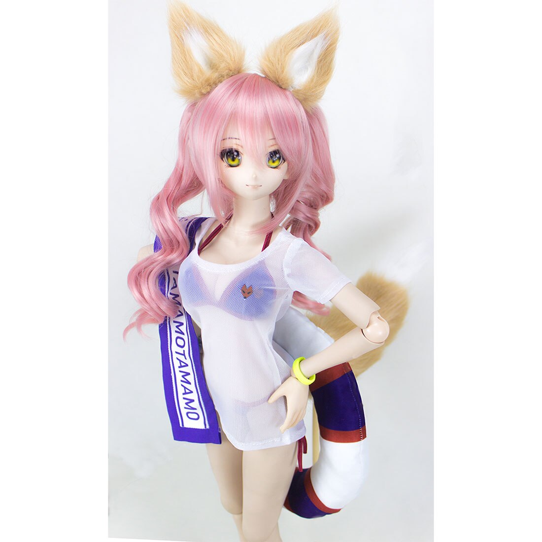 7個tamamoなしメイコスプレ水着1/3 bjd人形のための脳のおもちゃ子供知育玩具誕生日プレゼント-(無人形) mバスト