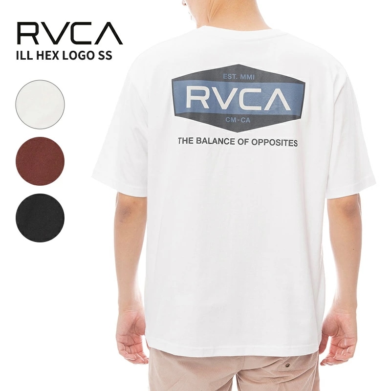 ルーカ メンズ 半袖 Tシャツ RVCA ILL HEX LOGO SS Tシャツ BF041252 カットソー 春 夏 サーフ スケーター 5,298円