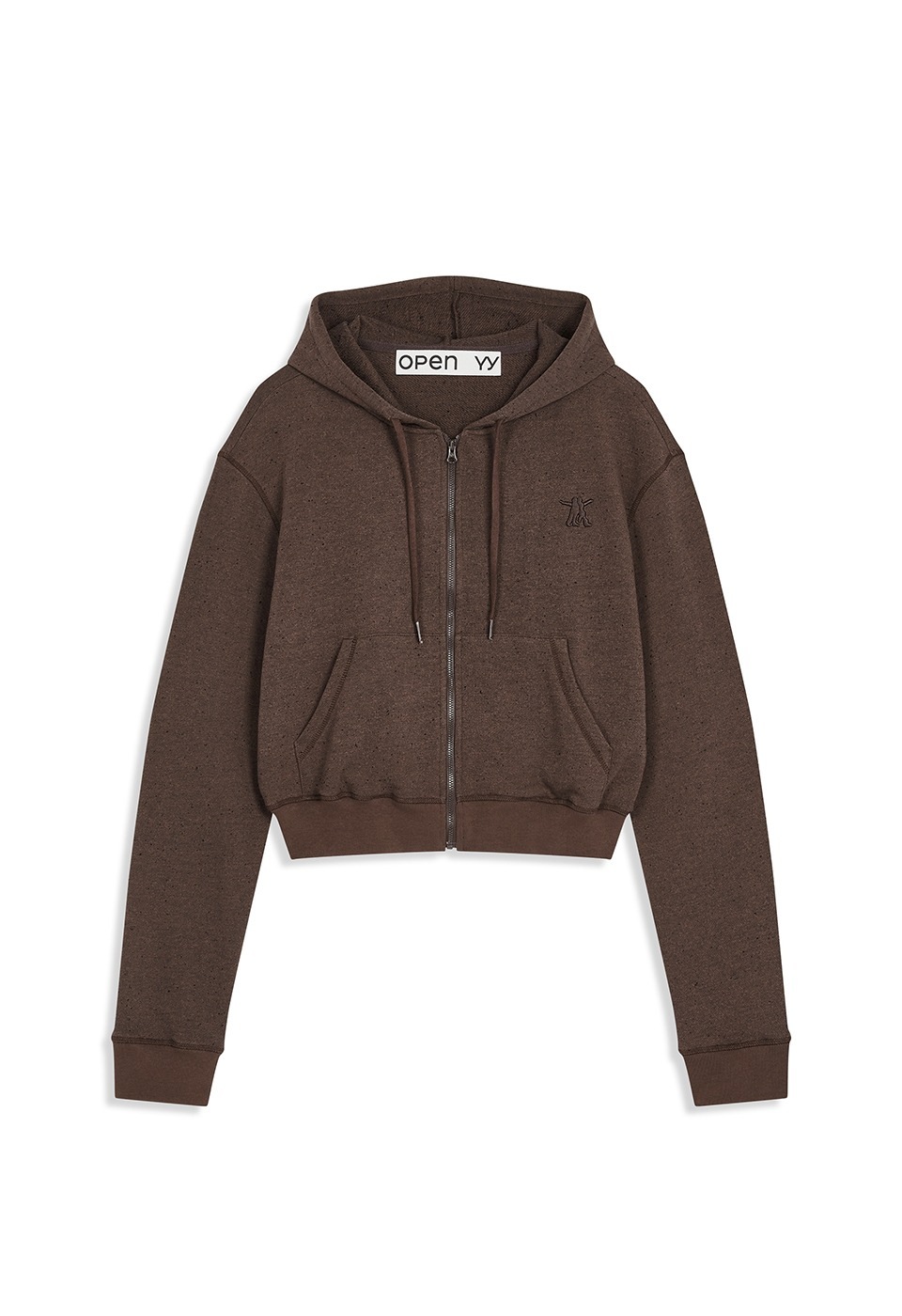 【OPEN Yy】 LOUNGE ZIP HOODIE : BROWN