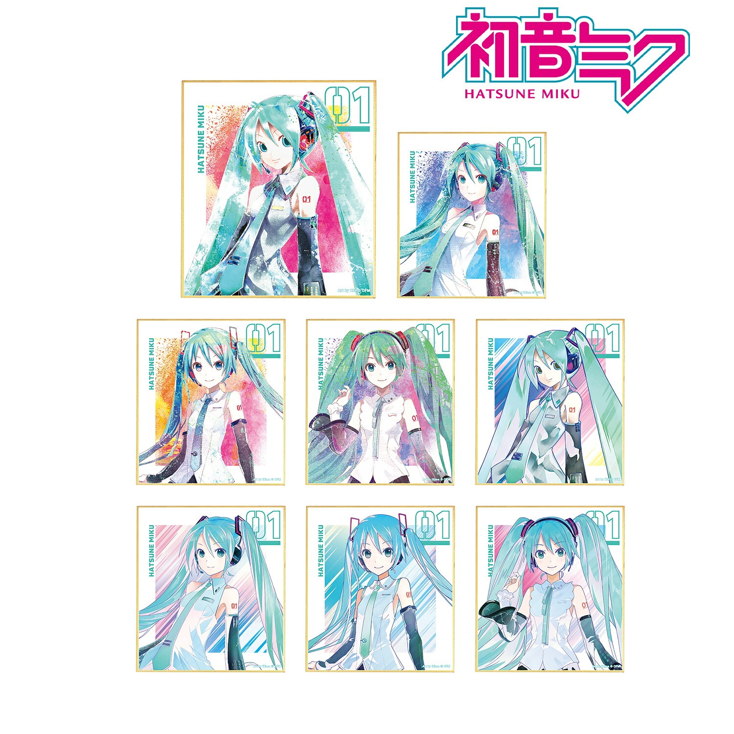 【新品/公式】 初音ミク_トレーディング Ani-Art 第3弾 ミニ色紙(単位/BOX) 公式グッズ 公式ライセンス colleize コレイズ アニメ キャラクター グッズ