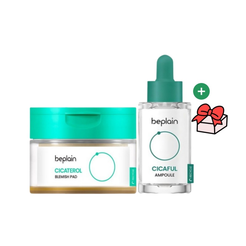 シカテロル ブレミッシュパッド 180ML 70枚入 1個+シカフルアンプル 30ML 1個/美容液/保湿/ヒアルロン酸/水分/鎮静/プ/ツヤ肌/低刺激/韓国コスメ