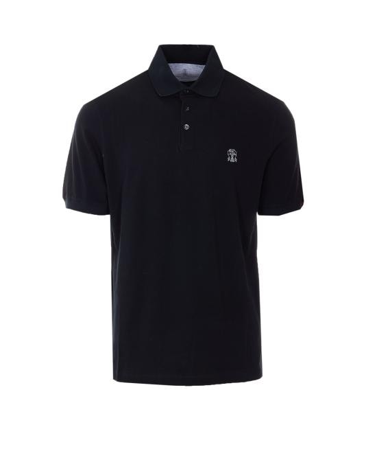 BRUNELLO CUCINELLI Men Polo Shirts ME8548788 CGB88 Black