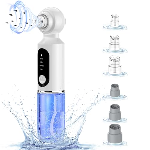 【2024年新版】毛穴吸引器 【毛穴水洗浄保湿・温熱ケア】水槽分離式 毛穴洗浄 水流式 毛穴ケア 6種類吸引ヘッド 3段階吸引力 美容液対応 美顔器 クリーナー 鼻 毛穴汚れ角栓黒ずみ吸引 毛穴クリー