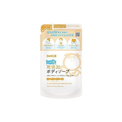 他サイト： シャボン玉石鹸 無添加ボディソープ たっぷり泡 つめかえ用 470mlの商品画像