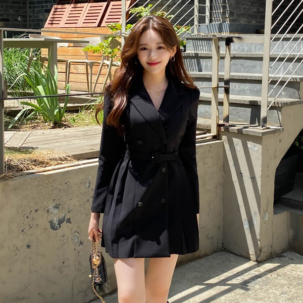 ジャケット風ワンピース op12535