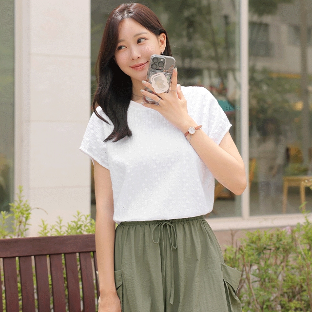 クリック&ファニーリニューカラーレースシャツ