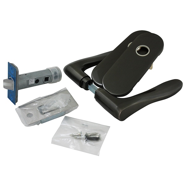 和気産業 SET-304 室内用レバーハンドル 通路の錠 小判座 ブロンズ