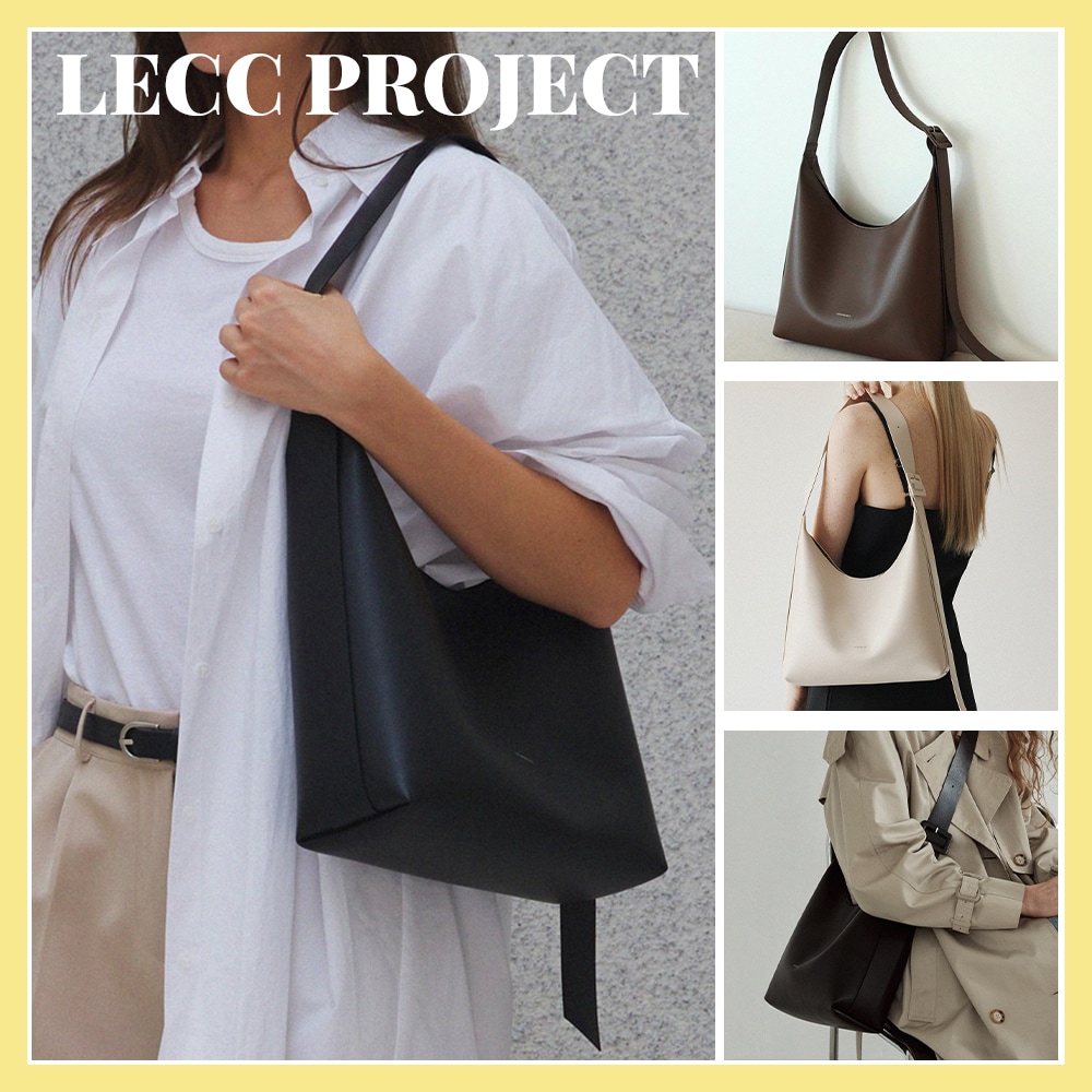 正規品LECC PROJECT LOG HOBO BAG 韓国ブランド ビッグ バケット ショルダーバッグ