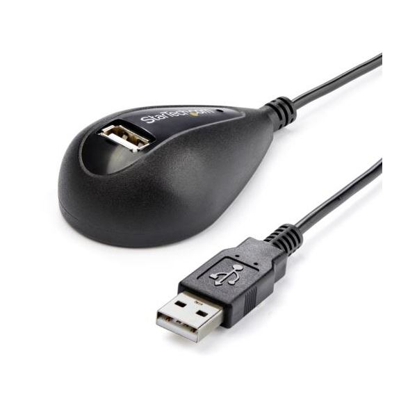 （まとめ） StarTech.com USB2.0延長ケーブル 1.5m A（オス）-A（メス） ブラック USBEXTAA5DSK1本 (×3セット)