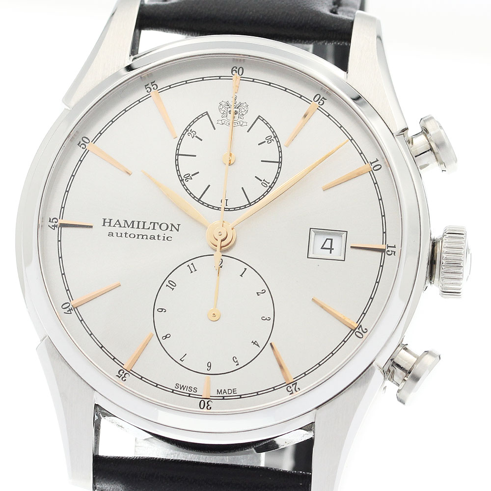 ハミルトン HAMILTON H324161 ジャズマスター スピリットオブリバティ クロノグラフ 自動巻き メンズ 保証書付き_916694【中古】