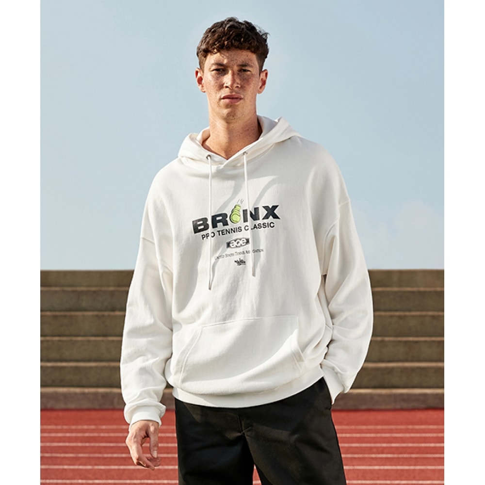 FLUKEブロンクステニスクラブフードTシャツホワイトFHT2025