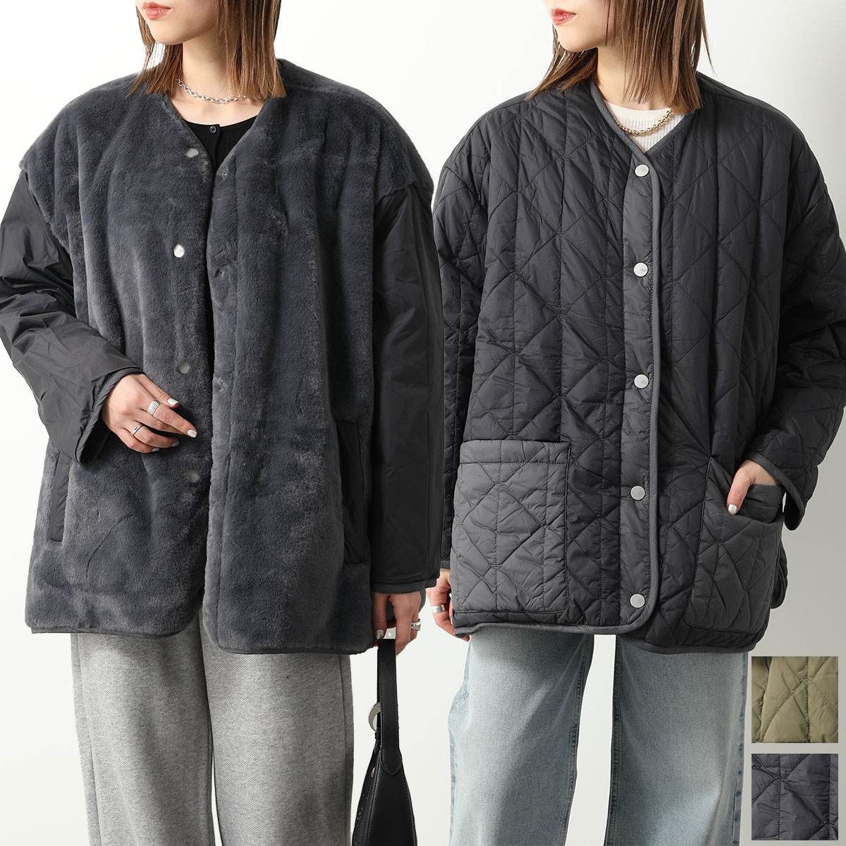 UGG アグ キルティングジャケット AMILEA REV QUILTED 1144402 レディース リバーシブル ノーカラー フェイクファー 長袖 カラー2色