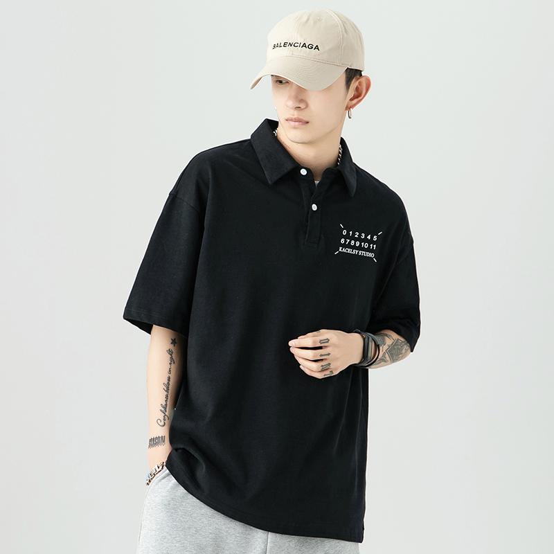 ポロシャツ メンズ 冷感 半袖 シンプル プリント 涼しく 通気性 トップス 夏 半袖 Tシャツ アイスショートスリーブ 半袖Tシャツ クール