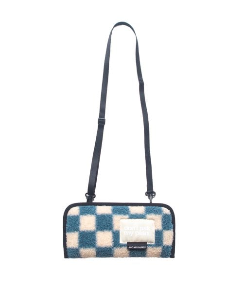 3WAY BOUCLE MNBAG_CHECKERBOARD BLUE