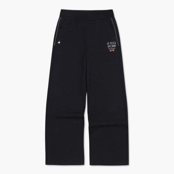 パンツ NQJ QP322OFP71-BLK 女性 ダブルテンション ストレート パンツ / BLACK