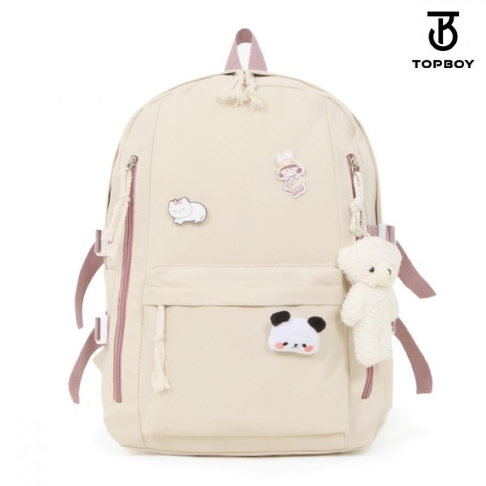 (TOPBOY) パステルトーンキャラクターキーリングバックパック (BG149)リュック・デイパック