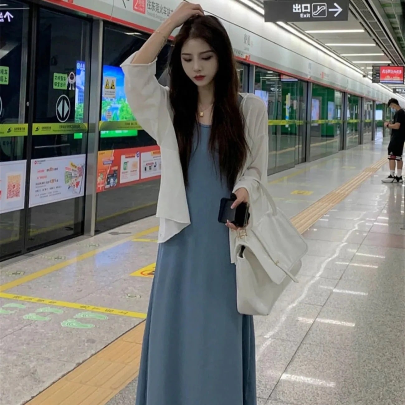 涼しく楽ちんセットアップ 快適性日韓 ワンピース ドレープ感